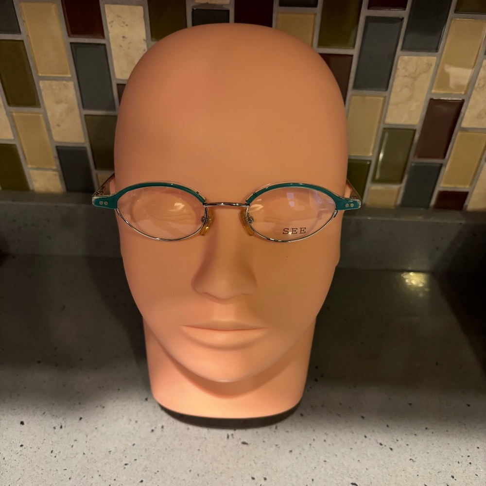 Never worn See Eyewear metal frame eyeglasses